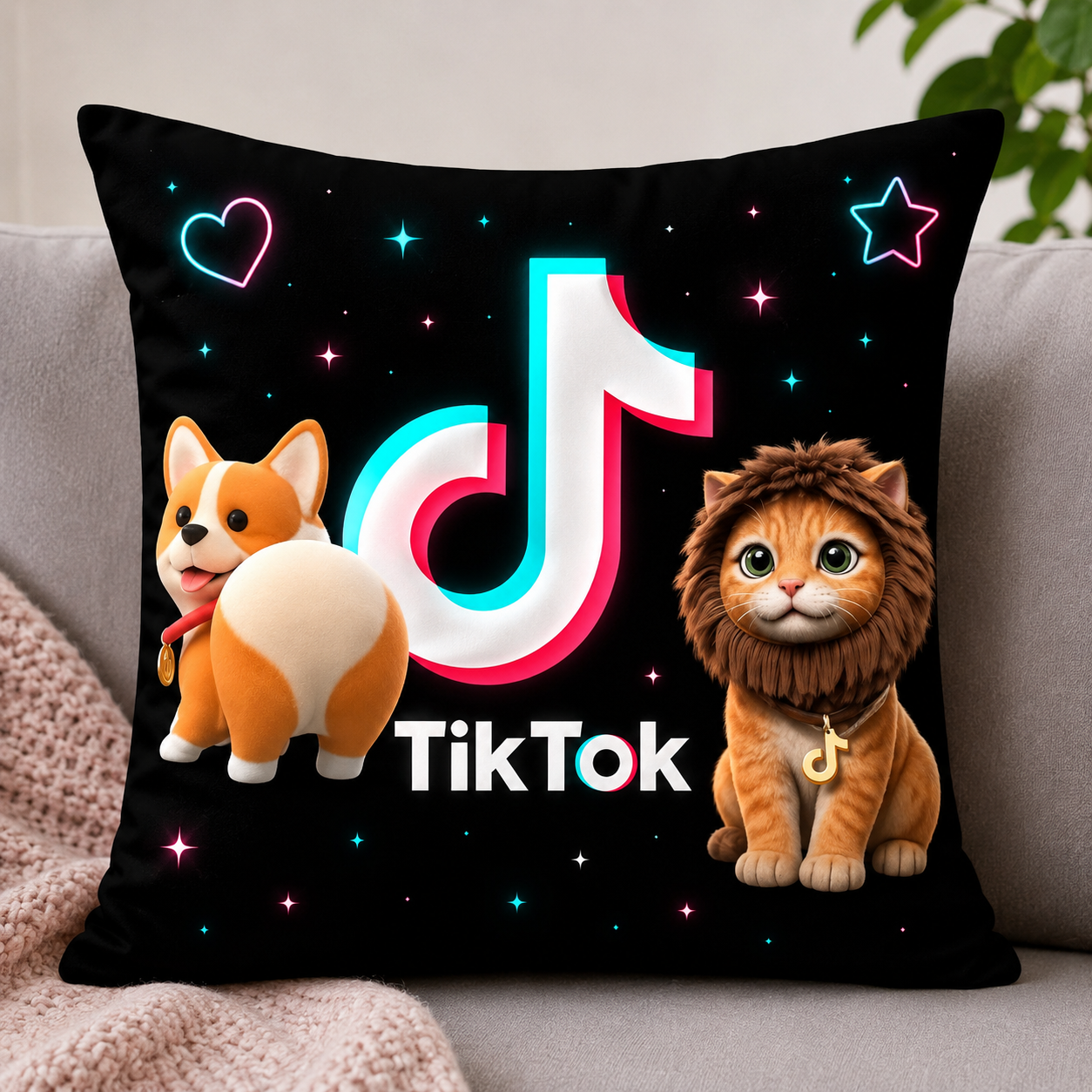 Poduszka z giftami TikTok