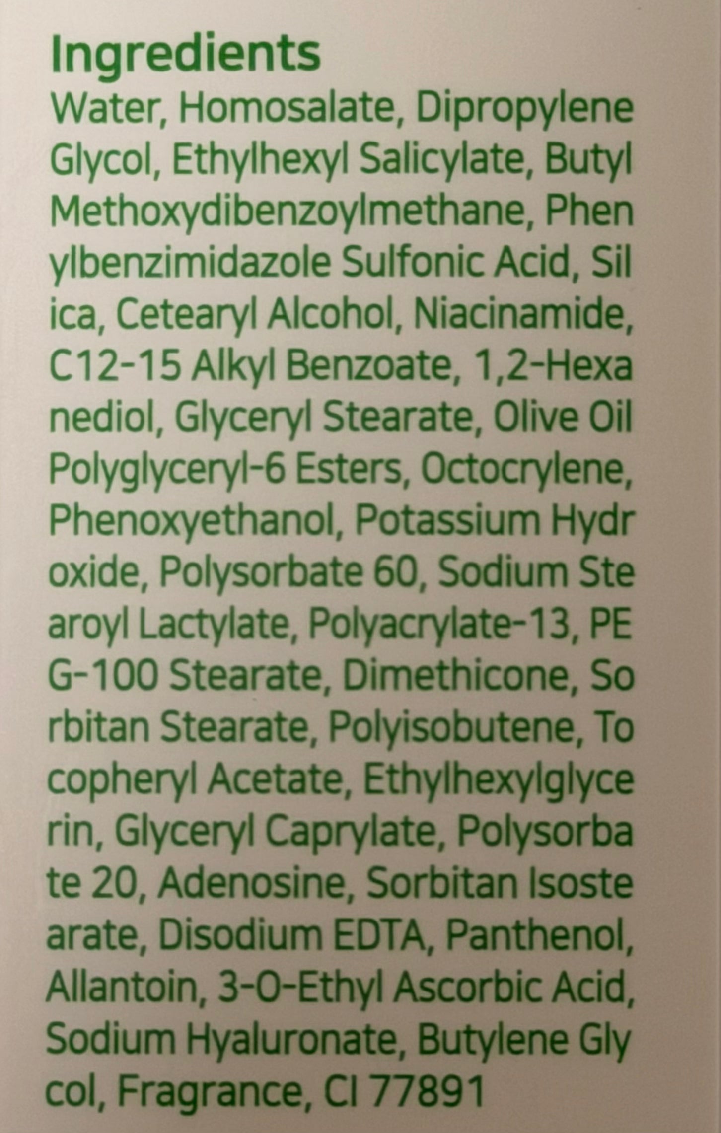 Nawilżający krem przeciwsłoneczny na bazie wody SPF50 PA++++ (70 ml)